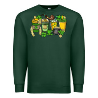 Sports Green St. Patrick's Day coffee cups Premium Sweatshirt - HowdyJamesFarm