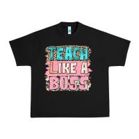 Black teach like a boss Urban Heavy Tee - NancyCooperArtShop