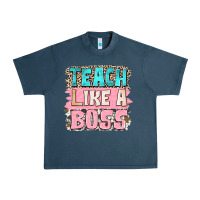 Midnight Navy teach like a boss Urban Heavy Tee - NancyCooperArtShop