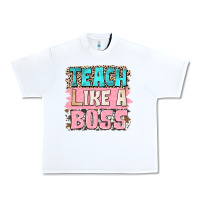 White teach like a boss Urban Heavy Tee - NancyCooperArtShop