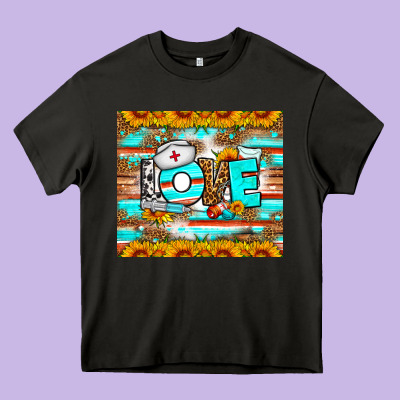 Western Love Nurse Tumbler Heavy Core Tee Designed By Bundleandbundleshop