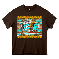 Chocolate Brown western love nurse tumbler Heavy Core Tee - BundleAndBundleShop