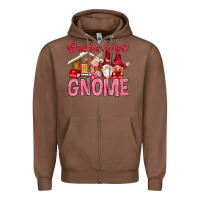 Chestnut Gnome sweet gnome Valentine's Day Zipper Hoodie - HowdyJamesFarm