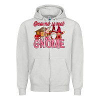 Dove Grey Gnome sweet gnome Valentine's Day Zipper Hoodie - HowdyJamesFarm