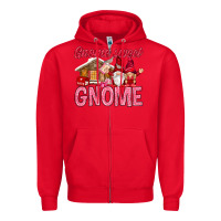 Red Gnome sweet gnome Valentine's Day Zipper Hoodie - HowdyJamesFarm