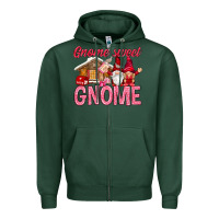 Sports Green Gnome sweet gnome Valentine's Day Zipper Hoodie - HowdyJamesFarm