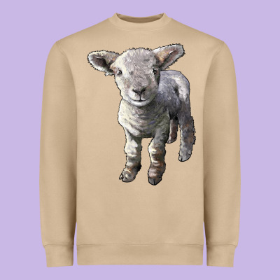 Southdown Baby Sheep Heavyweight Sweatshirt Designed By Lillyallendesigns