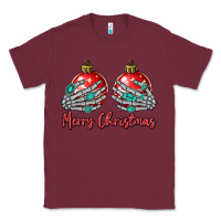 Burgundy merry christmas Classic Tee - MaliasSmallBusiness