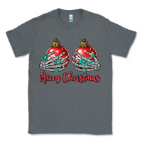 Charcoal Heather merry christmas Classic Tee - MaliasSmallBusiness