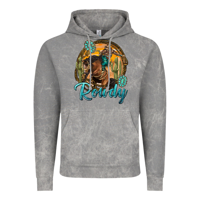 Western Rowdy Vintage Hoodie by NancyCooperArtShop | Teevron