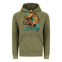 Vintage Olive western rowdy Vintage Hoodie - NancyCooperArtShop