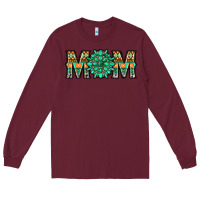 Burgundy gemstone aztec mom Long Sleeve Tee - LillyAllenDesigns