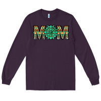Plum gemstone aztec mom Long Sleeve Tee - LillyAllenDesigns
