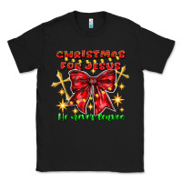 Black festive christmas message with crosses Classic Tee - CowhideDigitalArt