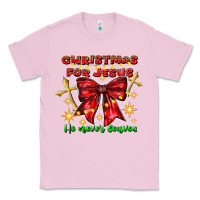 Bubblegum Pink festive christmas message with crosses Classic Tee - CowhideDigitalArt