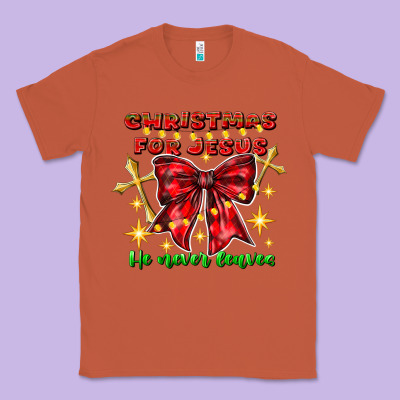 Festive Christmas Message With Crosses Classic Tee Designed By Cowhidedigitalart