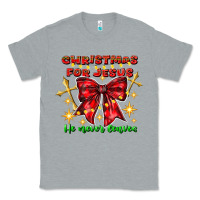 Heather Grey festive christmas message with crosses Classic Tee - CowhideDigitalArt