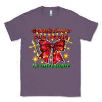 Lavender festive christmas message with crosses Classic Tee - CowhideDigitalArt
