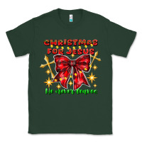 Sports Green festive christmas message with crosses Classic Tee - CowhideDigitalArt