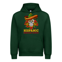 Forest Green sombrero skull heritage Urban Hoodie - BundleAndBundleShop