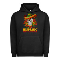 Pigment Black sombrero skull heritage Urban Hoodie - BundleAndBundleShop