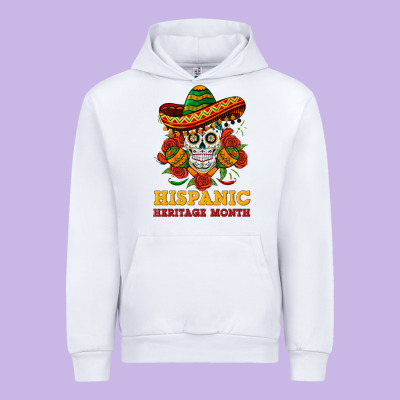 Sombrero Skull Heritage Urban Hoodie Designed By Bundleandbundleshop