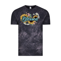 Cloud Black blessed Vintage Tee - NancyCooperArtShop