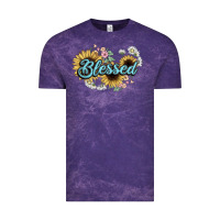 Cloud Purple blessed Vintage Tee - NancyCooperArtShop