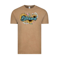 Vintage Coffee blessed Vintage Tee - NancyCooperArtShop