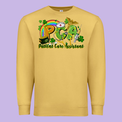 Pca Patient Care Assistant St. Patrick's Day Premium Sweatshirt Designed By Cowgirlartshop