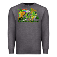 Charcoal Heather PCA Patient Care Assistant St. Patrick's Day Premium Sweatshirt - CowGirlArtShop