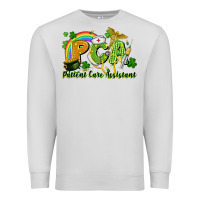 Dove Grey PCA Patient Care Assistant St. Patrick's Day Premium Sweatshirt - CowGirlArtShop