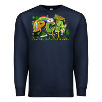 Navy PCA Patient Care Assistant St. Patrick's Day Premium Sweatshirt - CowGirlArtShop