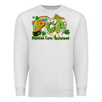 Oatmeal Heather PCA Patient Care Assistant St. Patrick's Day Premium Sweatshirt - CowGirlArtShop