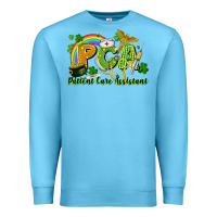 Ocean Blue PCA Patient Care Assistant St. Patrick's Day Premium Sweatshirt - CowGirlArtShop