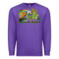 Purple PCA Patient Care Assistant St. Patrick's Day Premium Sweatshirt - CowGirlArtShop