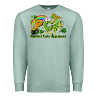 Seafoam PCA Patient Care Assistant St. Patrick's Day Premium Sweatshirt - CowGirlArtShop