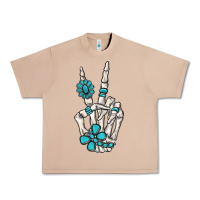 Burro turquoise gemstone skeleton hand Urban Heavy Tee - MaliasSmallBusiness