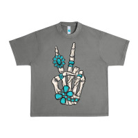 Tornado turquoise gemstone skeleton hand Urban Heavy Tee - MaliasSmallBusiness