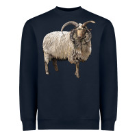Navy navajo churro sheep Heavyweight Sweatshirt - LillyAllenDesigns