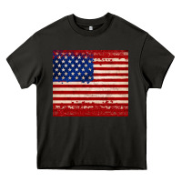 Asphalt american flag tumbler Heavy Core Tee - JahusDesignShop