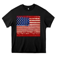 Black american flag tumbler Heavy Core Tee - JahusDesignShop