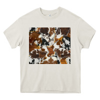 Cream cowhide Heavy Core Tee - AdoDesignShop