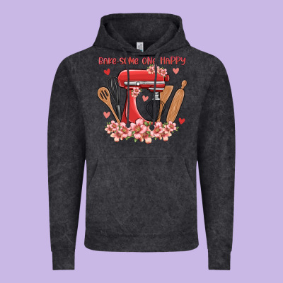 Bake Same One Happy Vintage Hoodie Designed By Maliassmallbusiness