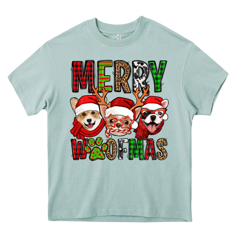 Merry Woofmas Dogs Heavy Core Tee by Jasminsmagicworld | Teevron
