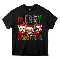 Black merry woofmas dogs Heavy Core Tee - Jasminsmagicworld