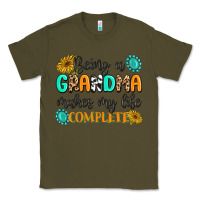 Army Green Being a Grandma Makes My Life Complete Classic Tee - MaliasSmallBusiness