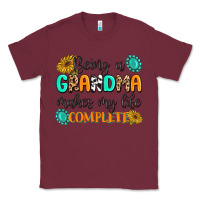 Burgundy Being a Grandma Makes My Life Complete Classic Tee - MaliasSmallBusiness