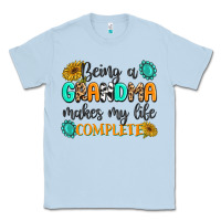Dusty Blue Being a Grandma Makes My Life Complete Classic Tee - MaliasSmallBusiness