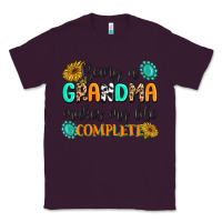 Plum Being a Grandma Makes My Life Complete Classic Tee - MaliasSmallBusiness